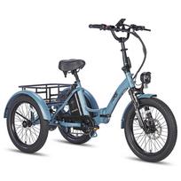 Electric Cargo Bicycle Fafrees 20  F20 Mate 250W Motor Foldable E-Bike Top Speed 25km/h LCD Display 48V 20Ah Dual Hydraulic Brake Max Load 180Kg Lite mėlyna