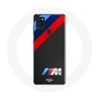 Samsung Galaxy A21S dėklas BMW M Logo anglies