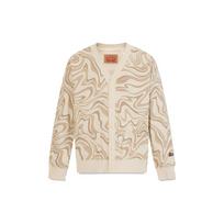 Levis Casual Versatile V-Neck Knitted Cardigan Long Sleeve Sweater Unisex sweater Beige A6805-0000 M