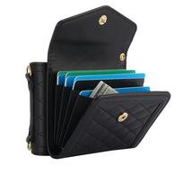 Odinis dėklas su dirželiu per petį, skirtas Samsung Galaxy Z Flip 6 5 4 3 Flip6 Flip5, piniginė su kortelių laikikliu, smūgiams atsparus telefono dėklas For Samsung Z Flip3&Case & Strap juoda