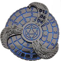 Dungeons and Dragons Hand Dice Spinner, DND Dice Spinner, Both D&D Roulette Dice and Stress Relief Toy 5.8*5.8*1.4cm mėlyna/juoda