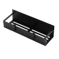 Fridge Spice Rack Magnetic with Hook Hanging Seasoning Holder Rack for Kitchen Storage Black