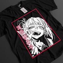 My Hero Academia Shirt Himiko Toga Tshirt Deku Top Todoroki MHA Waifu Unisex Tee L