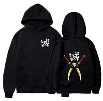 Demon Slayer Anime Hooded Tengen Uzui Hashira Printed Men Hoodies Comfortable Unisex Oversized Sweatshirt Harajuku Streetwear S