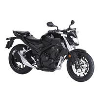 1/12 Honda CB400F Gatvės Motociklas Lydinio Modelis Automobiliukai Žaislai Guminės Padangos Ratas Amortizatorius Transporto priemonė Vaikams Šventės Dovanos juoda