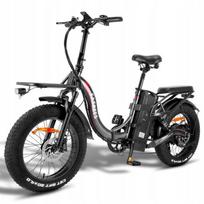 FAFREES F20 X Max Electric Bike 750W 30Ah 200KM Samsung Battery for Charging Mobile Phones GREY pilka spalva