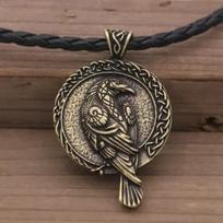 Skandinaviškas Odino Varno Amuletas Karoliai Wicca Juodo Paukščio Keltų Varnos Pakabukas Papuošalai