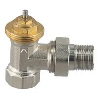 Žalvarinis Kampinis Termostatinis Vožtuvas Savireguliuojantis Vožtuvas M30x1.5mm Sriegis DN15 gray
