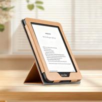 Kindle 7-os kartos odinis atverčiamas dėklas - WP63GW Apsauginis dėklas Kindle 7th Generation (Model 499) šampano aukso spalvos