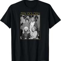 The Golden Girls - Rose Blanche Sophia Dorothy T-Shirt S juoda