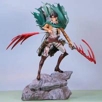 Anime Attack on Titan Figure Shingeki no Kyojin Levi Mikasa Ackerman PVC Action Figure Toy GK Game Statue Collection Figure Doll W145839WW-
