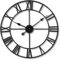 Large Metal Wall Clocks Silent Non Ticking Vintage Style Wall Clock With Roman Numerals For Room Hotel Decor Gift - Ri 50cm