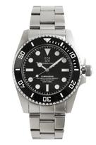 1S Hyakuichi 20 ATM Water Resistant Sweep Second Watch Ceramic Bezel Black [HYAKUICHI 101] Diver's Non-Date juoda