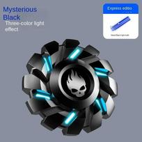 Luminous Mini Hand Fidget Spinner EDC Metal Spinning Top Tip Gyro Stress Relief Toy Rotating Relieve Anxiety Antistresse Glowing 0.2kg juoda