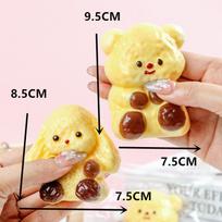 Colors Cute Animal Taba Squishy Toys Kawaii Stress Relief Decompression Sensory Fidget Toy for Children Birthday Party Gifts 2pcs