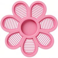 Flower Shaped Floating Bee Island Anti-Drop Design Non-Slip Butterfly Drinking Tray Bird Attracting 5-Petal Shape rožinė