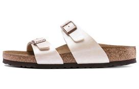 Birkenstock Sydney Birko Flor Graceful Narrow Fit Sandals 'Pearl White' 1016171 38