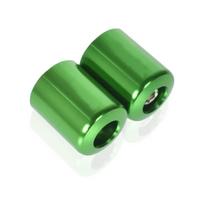 Motorcycle Handlebar Grips Plug Ends Handle Hand Bar CNC Cap For Kawasaki NINJA 250R 300 ER6 650 ZX6 ZX7 ZX9 ZX10 ZX12 ZX14 žalia