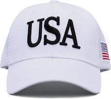 USA 3D Embroidered National Flag Baseball Cap, Hot-Selling Summer Sun Protection Hat in American Style Black/Gray Embroidery