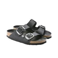 Birkenstock Arizona Moteriški Patogūs Plokšti Sagtiniai Šlepetės Juodi Siauro Kirpimo 1011075 41