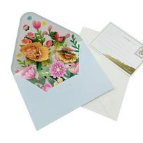 3D Pop-up Birthday Christmas Card Paper Romantic Flower Greeting Cards Valentines Gifts with Envelope Flowers Postcard