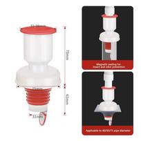 Anti odor Sink Drain Pipe Adapter Multifunctional Dual-Interface Kitchen Basin Sewer Branch Sealing Ring neat