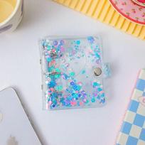 Fashion Sequin Glitter Binder Photo Album 3/5 inches PVC Picture Case Storage Name Collect Book Gift