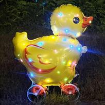 With Light Cartoon Animal Balloon Square Shape With Wheels Walking Balloon Small Size Q Version 3D Balloon Party Supplies as show
