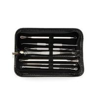 7PCS Blackhead Extractor Kit Facial Black Dots Remover Comedone Tweezer Pimple Blamish Skin Care 7PCS