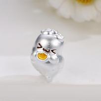999 Sterling Silver Codonopsis Ginseng Bracelet Beads - DIY Chinese Herbal Series sidabras