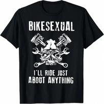 Funny Motorcycle Lover Graphic unisex unisex Motorbike Rider T-Shirt S įvairiaspalvis