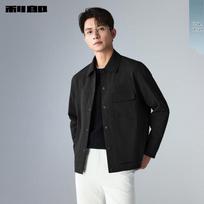 LILANZ Men's Autumn Casual Lapel Jacket 175/92A juoda