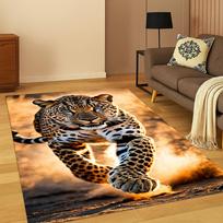 Leopard Cheetah Dreamy Animal Carpet Rug for Home Bedroom Living Room Sofa Doormat Decor,Kid Area Rug Game Non-slip Floor Mat 40x60cm(15x23 in)