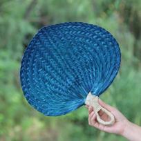 Handmade Palm-Leaf Woven Fan Lightweight Straw Fan Artistic Rattan Fan  Home Decoration Style 3