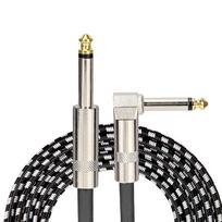 6.35mm Audio Cables TRS 1/4 Inch 6.5mm Audio Cable for Electric Guitar Bass 1.5m 3m Gold Plated Shielded Low Noice Jack Cable 1.5m juoda