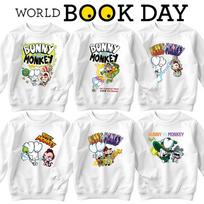 Triušis Prieš Beždžionę Berniukų Pasaulio Knygos Dienos Megztiniai Jumper Apranga #WBD S