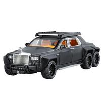 1/32 Rolls-Royce Phantom 6X6 Alloy Car Model Diecasts Metal Toy Off-road Vehicles Model Sound and Light Kids Gifts juoda