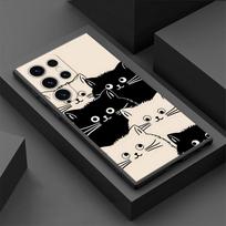 Painting Cat Phone Case for Samsung Galaxy S22 Plus S21 5G S21 FE S24 S25 Ultra S20 S23 Ultra S22 Ultra Cover for Galaxy S25