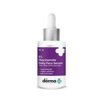 The Derma Co 5% niacinamido veido serumas su alfa arbutinu ir multivitaminais švariai odai 30 ml