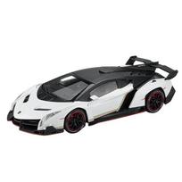 1/24 Lamborghini Poison Veneno Automobilis Lydinio Automobilis Metalinis Modelis Garsas Šviesa Atgal Traukiamas Žaislas Kolekcinė Dovanų Dėžutė Papuošalai Vaikų Žaislai balta