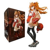 23CM EVA Anime figūrėlė Asuka Langley Soryu Tide Brand Kostiumas Apsirengimo Modelis Žaislas Kolekcija PVC Evangelion Veiksmo figūrėlė With box