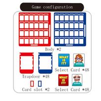 Guess who I am Board game Card game Children's puzzle board toy board parent-child interactive intelligence