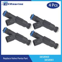 3858981 Kuro purkštukai 4 skylutės 3858969, skirti Volvo Penta 4.3L 5.0L 5.7L GXi OSi varikliui, suderinamas su Indmar MEFI 6 ECM 636051 4 Pcs 3858969