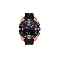 Tissot T-Touch Series Quartz Movement Swiss Light Smart LCD Display NBA Special Edition Sports Watch Men watches Black Gold T091.420.47.207.00 Regular Watch Box,Black Dial