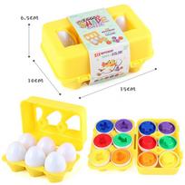 Matching Smart Eggs Toy 3D Puzzle Montessori Learning Game For Kids Easter Egg Gifts Shape Sorter Educational Toys