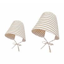 Cute Striped Fisherman Hat UV Resistant Sun Shading Bucket Hat Large Brim Foldable Sun Protection Hat Outdoor M chaki