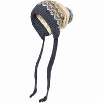 New Pompom Warm Hat Knitted Windproof Beanie Cap Thickned Cold Proof Ear Protection Hat Winter pilka