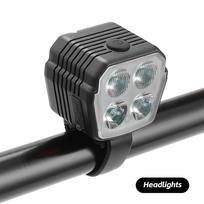1Pc Bicycle Head Light Type-C Rechargeable MTB Bikes Highlight Horn Front Light Cycling Accessories for Night Riding Safety
