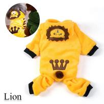 Fleece Soft Warm Pet Dog Jumpsuit Chihuahua Teddy Costume Hoodie Ropa Perro - Dog Pajamas for Your Furry Friend (Lion,XS（old）) liūtas