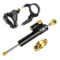 For QJMOTOR GSR800 Motorcycle Aluminum Steer Damper Mounting Bracket Kit GSR800 2023 2024 Fiber Carbon Accessories